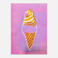 Ice Cream Poster – Silk Screen Layered Print - Paper Boat | Art Prints & Posters