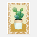 Boho Cactus Poster – Artistic Print for Vibrant Interiors - Paper Boat | Art Prints & Posters
