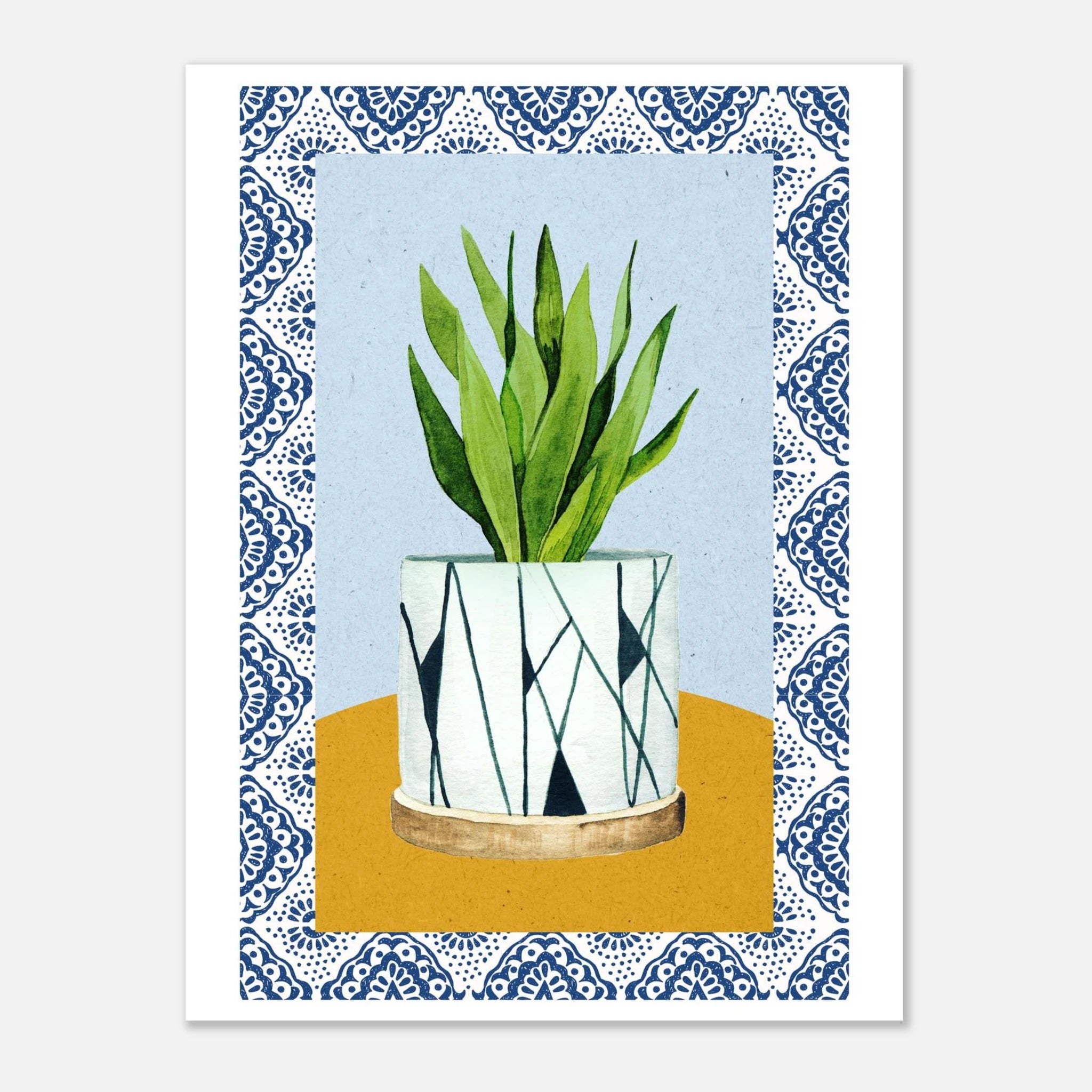 Plant Poster – Boho Home Decor - Paper Boat | Art Prints & Posters