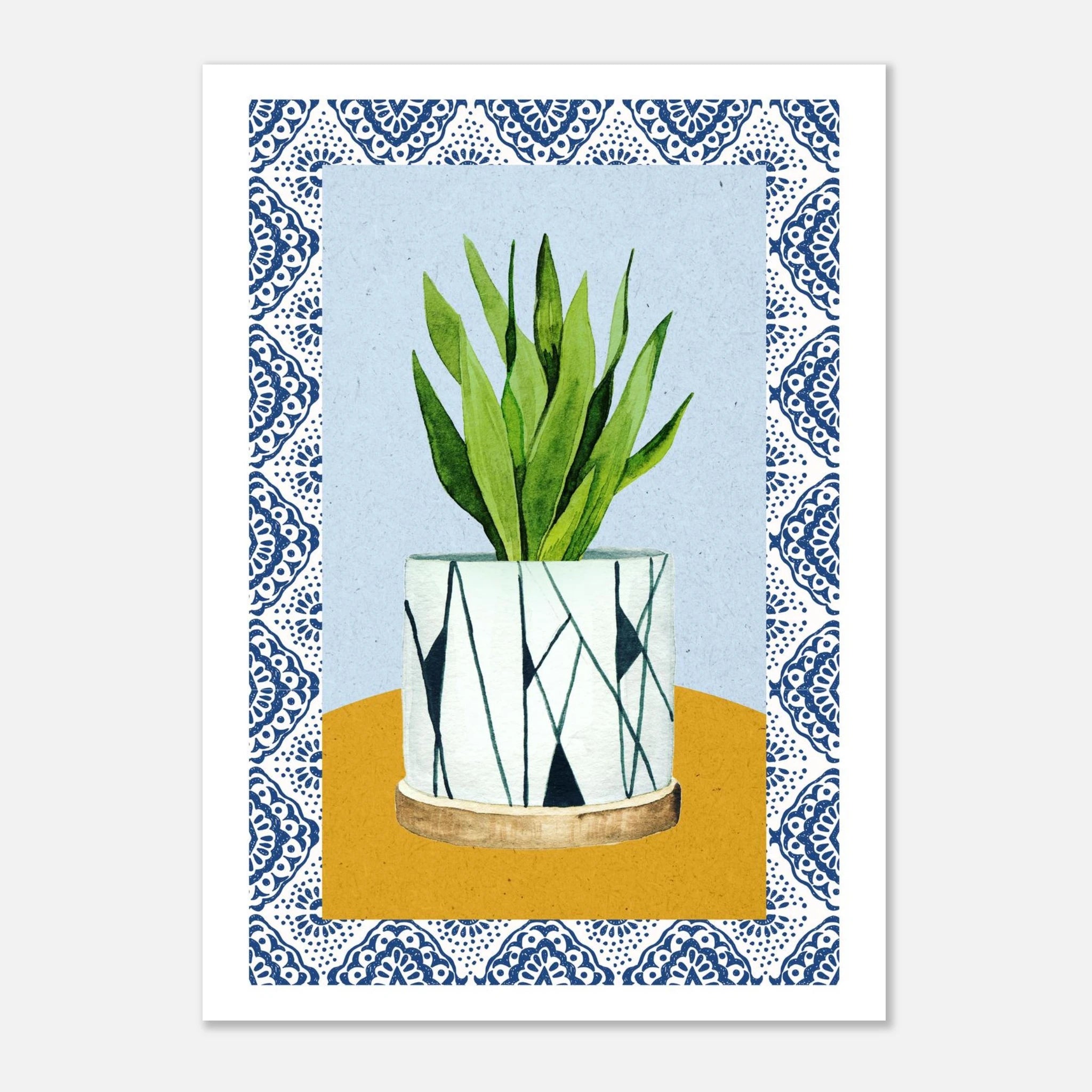 Plant Poster – Boho Home Decor - Paper Boat | Art Prints & Posters