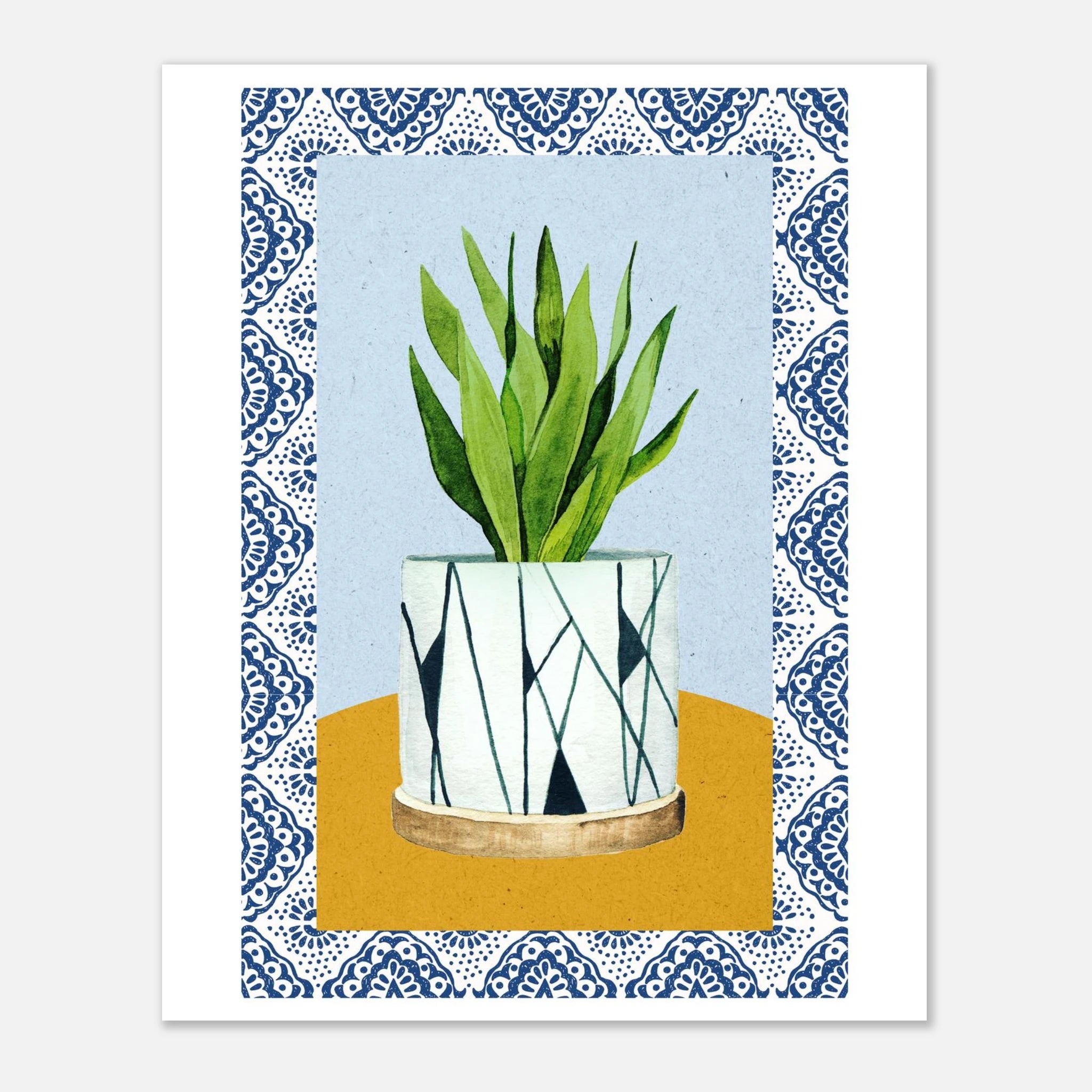 Plant Poster – Boho Home Decor - Paper Boat | Art Prints & Posters